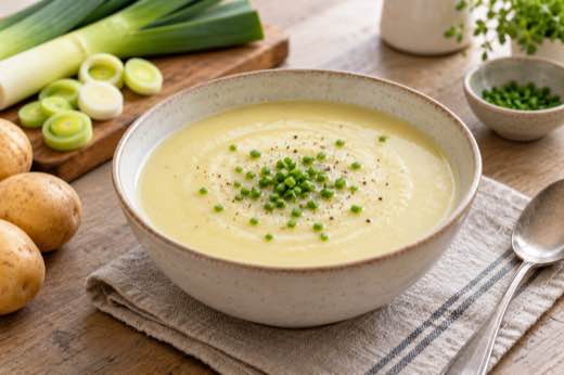 Leek and potato soup